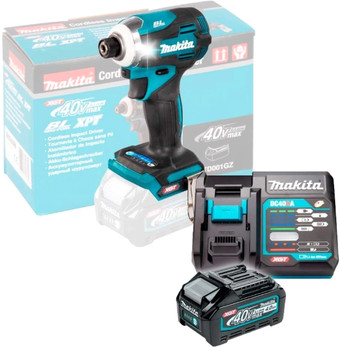Ударный аккумуляторный шуруповерт MAKITA TD 001 GZ + АКЦИЯ (1*4,0 Ah, carton)