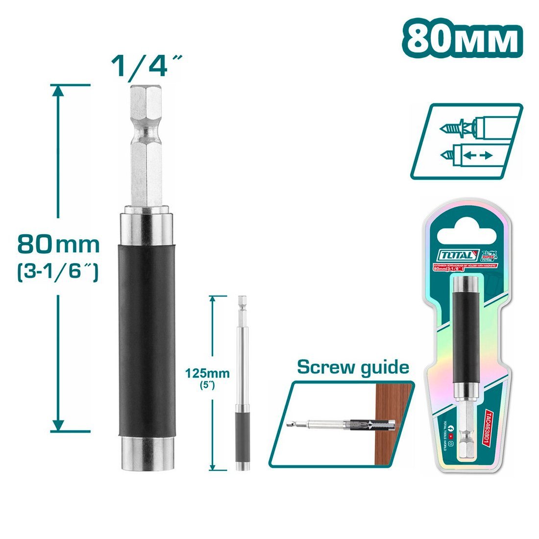 Держатель бит Total TAC463801