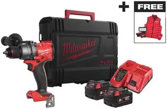 Ударная дрель-шуруповерт Milwaukee M18 FPD3MC-502X 4933499451 (с 2-мя АКБ, кейс)