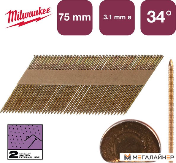 Гвозди для пистолета Milwaukee 4932492610 (2200 шт)