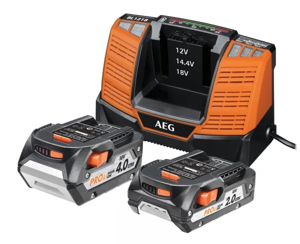 Аккумуляторы AEG SET LL18X02BL2 (2шт.) с ЗУ (в сумке)