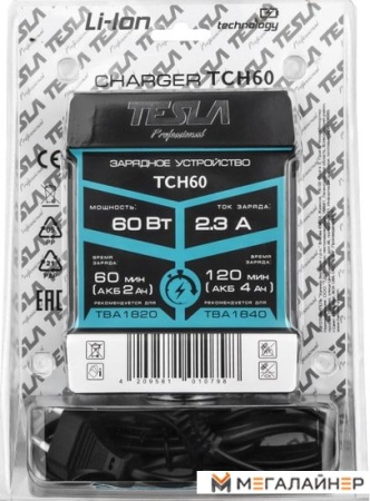 Зарядное устройство Tesla TCH60 (18В) купить в Минске с доставкой