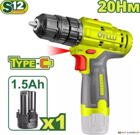 Дрель-шуруповерт Dyllu DTCDS520 (с 1-им АКБ) купить в Минске с доставкой