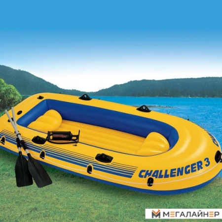 Гребная лодка Intex Challenger 3 Set (Intex-68370)