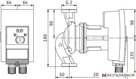 Циркуляционный насос Wilo Yonos MAXO-Z 30/0.5-12 купить в Минске с доставкой