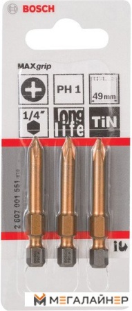 Набор бит Bosch 2607001551 3 предмета купить в Минске с доставкой
