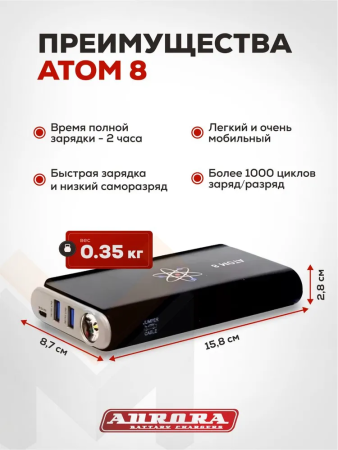 Пусковое устройство Aurora Atom 8