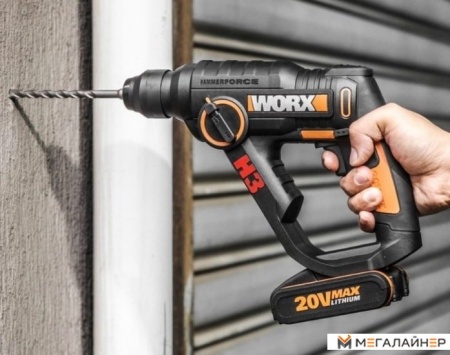 Перфоратор Worx WX390.1 (с 2-мя АКБ и ЗУ) купить в Минске с доставкой