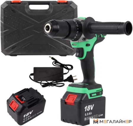 Ударная дрель-шуруповерт Zitrek Green Impact 18V 063-4046 (с 2-мя АКБ, кейс) купить в Минске с доставкой