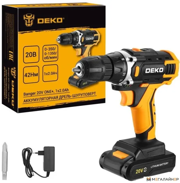 Дрель-шуруповерт Deko Banger 20V ONE+ 083-1116 (с 1-им АКБ) купить в Минске с доставкой