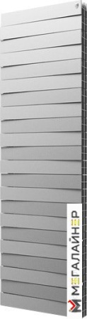 Биметаллический радиатор Royal Thermo Pianoforte Tower 500 Silver Satin (18 секций)