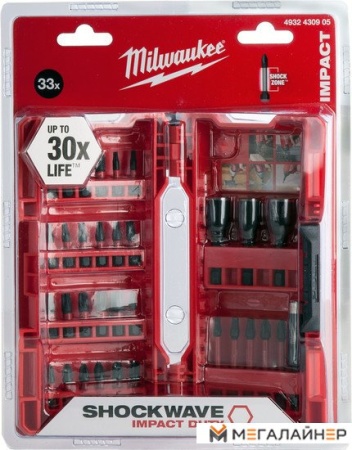 Набор бит Milwaukee 4932430905 (33 предмета) купить в Минске с доставкой