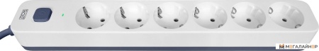 Купить Стабилизатор Powercom SP-06W (1.8м, 6 розеток, белый/серый) в Минске с доставкой