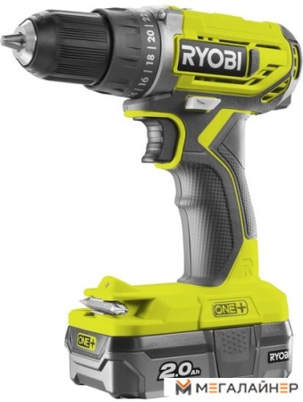 Дрель-шуруповерт Ryobi R18DD2-120S 5133003822 (с 1-им АКБ, сумка) купить в Минске с доставкой
