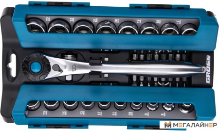 Набор торцевых головок и бит GROSS 14145 (36 предметов) купить в Минске с доставкой