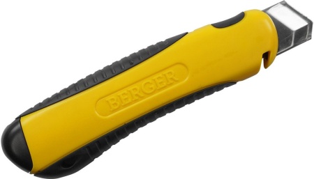 Нож строительный Berger С обрезиненной рукояткой и сегментирован. лезвием 25мм BG1355 купить в Минске с доставкой