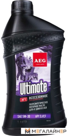 Моторное масло AEG Lubricants Ultimate SAE 5W-30 API SJ/CF 4Т п/с 1л