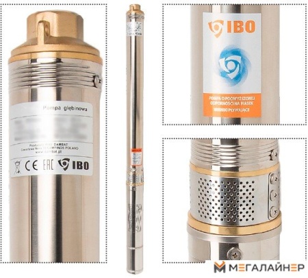 Скважинный насос IBO 3SDM 24 (кабель 1м) купить в Минске с доставкой