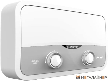Проточный электрический водонагреватель кран+душ Ariston Aures SF 5.5 COM купить в Минске с доставкой