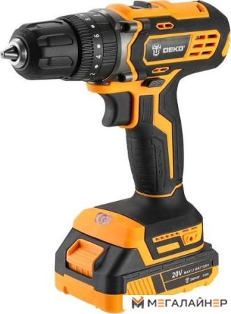 Ударная дрель-шуруповерт Deko DKCD20 Impact Set 063-4415 (с 2-мя АКБ 2 Ач, кейс) купить в Минске с доставкой