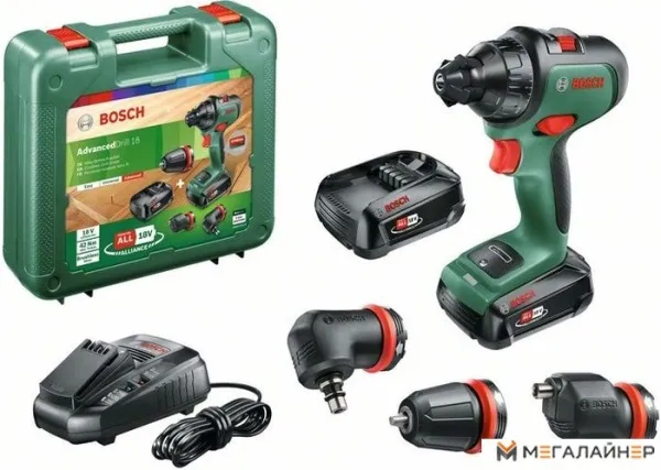 Дрель-шуруповерт Bosch AdvancedDrill 18 06039B5008 (с 2-мя АКБ, кейс) купить в Минске с доставкой