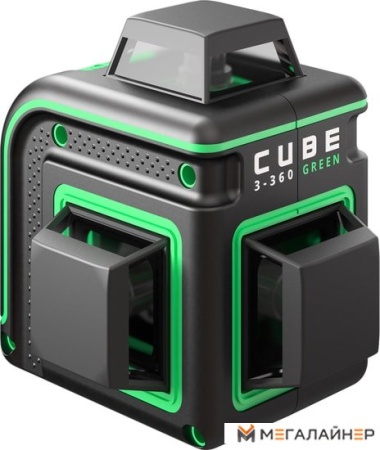 Купить Лазерный нивелир ADA Instruments Cube 3-360 Green Professional Edition А00573 в Минске с доставкой