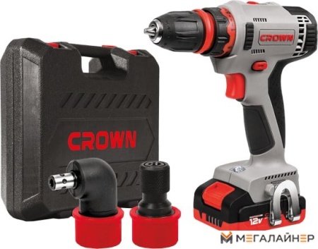 Дрель-шуруповерт Crown CT21081HQ-2 BMC (с 2-мя АКБ, кейс) купить в Минске с доставкой