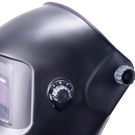 Маска сварщика FoxWeld КОРУНД черная (ф-р АСФ 4/9-13 с внеш. рег.) без коробки