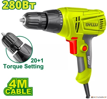 Дрель-шуруповерт Dyllu DTED15281 купить в Минске с доставкой
