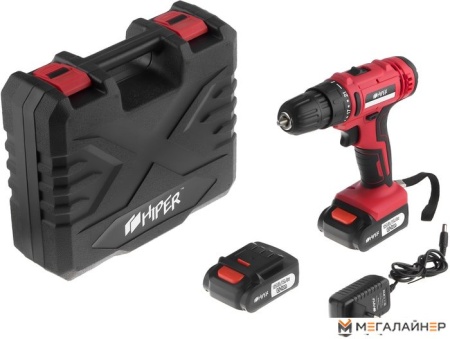 Дрель-шуруповерт Hiper HCD12B (с 2-мя АКБ, кейс) купить в Минске с доставкой