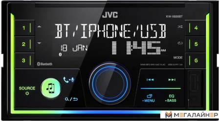 USB-магнитола JVC KW-X830BT