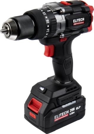 Ударная дрель-шуруповерт ELITECH CD 20BL2 E2201.042.01 (с 1-им АКБ, кейс) купить в Минске с доставкой