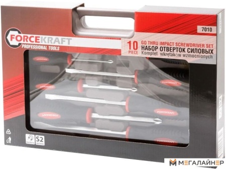 Набор отверток ForceKraft FK-7010 (10 предметов) купить в Минске с доставкой