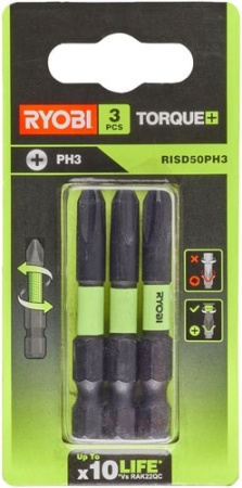 Набор бит Ryobi RISD50PH3 (3 предмета)