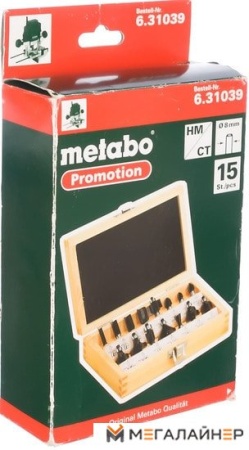 Набор фрез Metabo 631039000 (15 шт) купить в Минске с доставкой