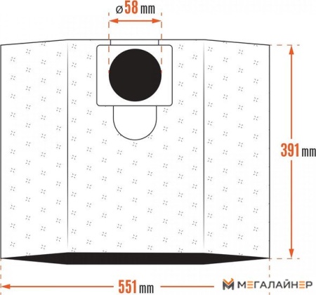 Комплект одноразовых мешков Daewoo Power DAVC 25TB