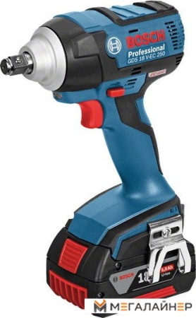 Ударный гайковерт Bosch GDS 18 V-EC 250 Professional (два аккумулятора 5 А*ч) купить в Минске с доставкой