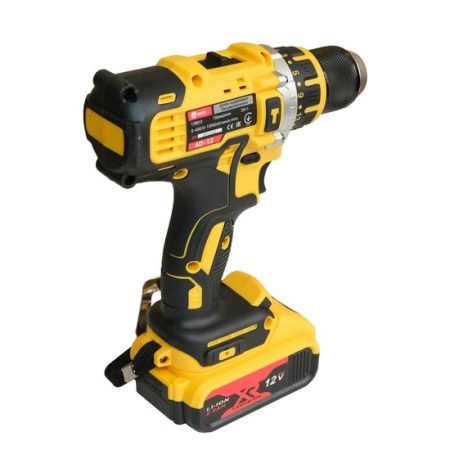 Дрель-шуруповерт Edon AD-12 1002010341 (с 2-мя АКБ, кейс, набор оснастки) купить в Минске с доставкой