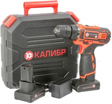 Дрель-шуруповерт Калибр ДА-14.4-2М+ (с 2-мя АКБ, кейс) купить в Минске с доставкой