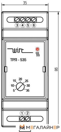 Терморегулятор Wirt ТРЛ-535