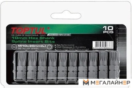 Набор бит Toptul FSFA1212G (10 предметов) купить в Минске с доставкой