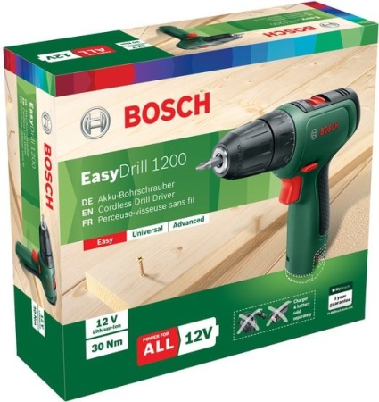 Дрель-шуруповерт Bosch EasyDrill 1200 06039D3005 (без АКБ) купить в Минске с доставкой