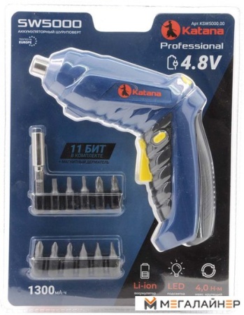 Шуруповерт аккумуляторный (отвёртка) KATANA SW5000 купить в Минске с доставкой