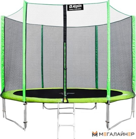 Батут Alpin 3.12 м с защитной сеткой и лестницей