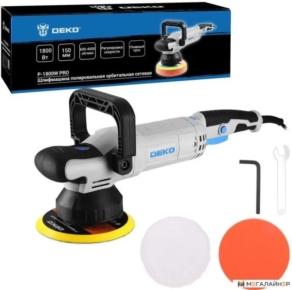 Полировальная машина Deko P-1800W PRO 084-1098 купить в Минске с доставкой