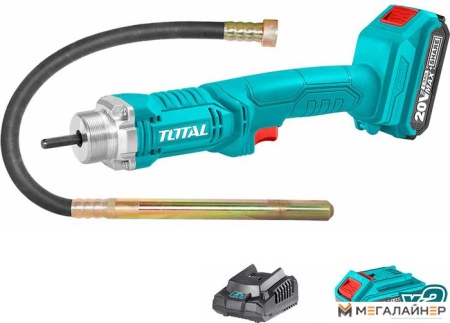 Вибратор глубинный Total TCVLI2023013 (с 2-мя АКБ) купить в Минске с доставкой