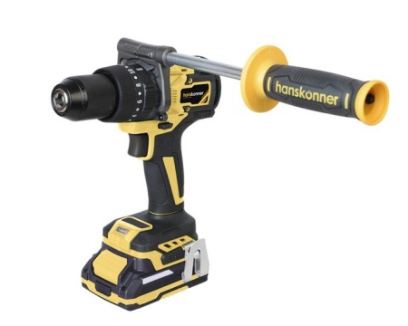 Ударная дрель-шуруповерт Hanskonner HCD20165PRO (с 2-мя АКБ, кейс) купить в Минске с доставкой