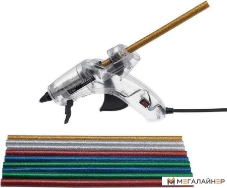 Клеевые стержни Rexant 09-1285 (10 шт, разноцветный с блестками) купить в Минске с доставкой