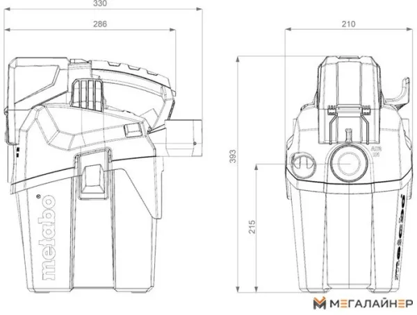Пылесос Metabo AS 18 L PC Compact купить в Минске с доставкой
