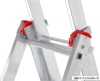 Лестница-стремянка Новая высота алюминиевая трёхсекционная 3x7 (1230307) купить в Минске с доставкой